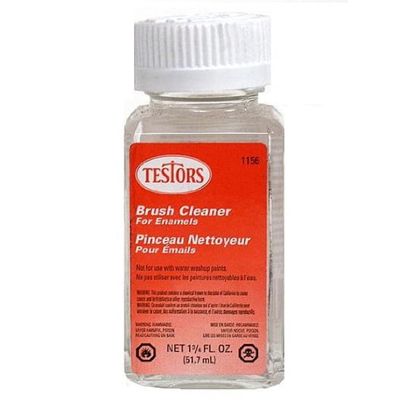 Testors Enamel Plastic Model Paint Thinner & Brush Cleaner, 1.75 oz