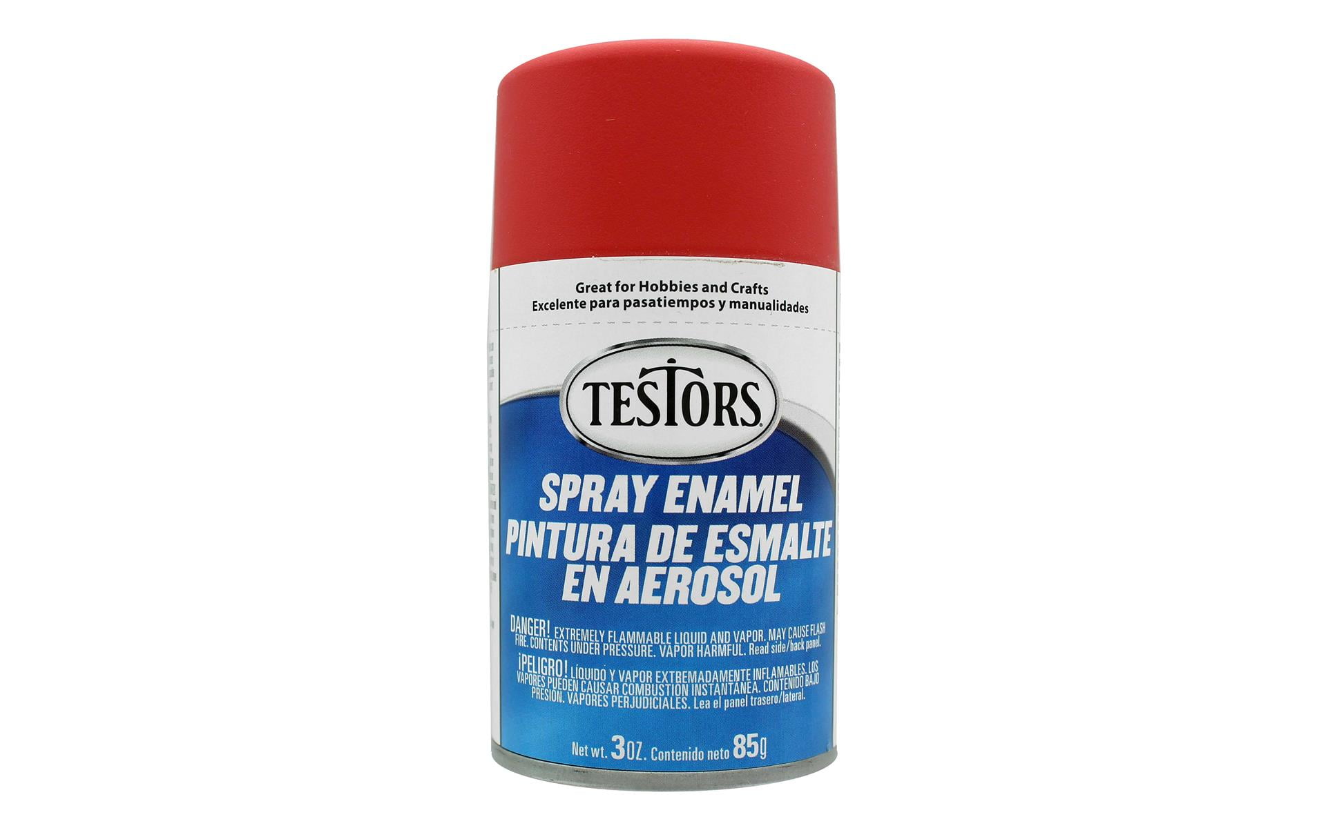 Testors Enamel Spray Paint Flat Red 3oz