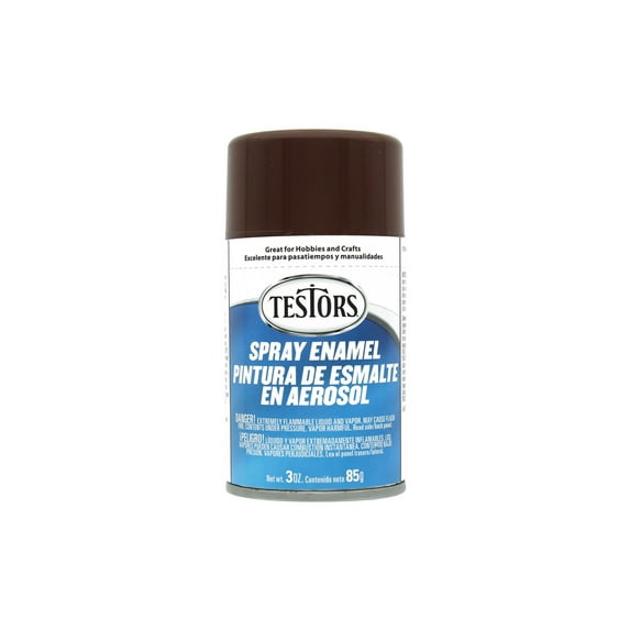 Testors Enamel Spray Paint Gloss Brown 3oz