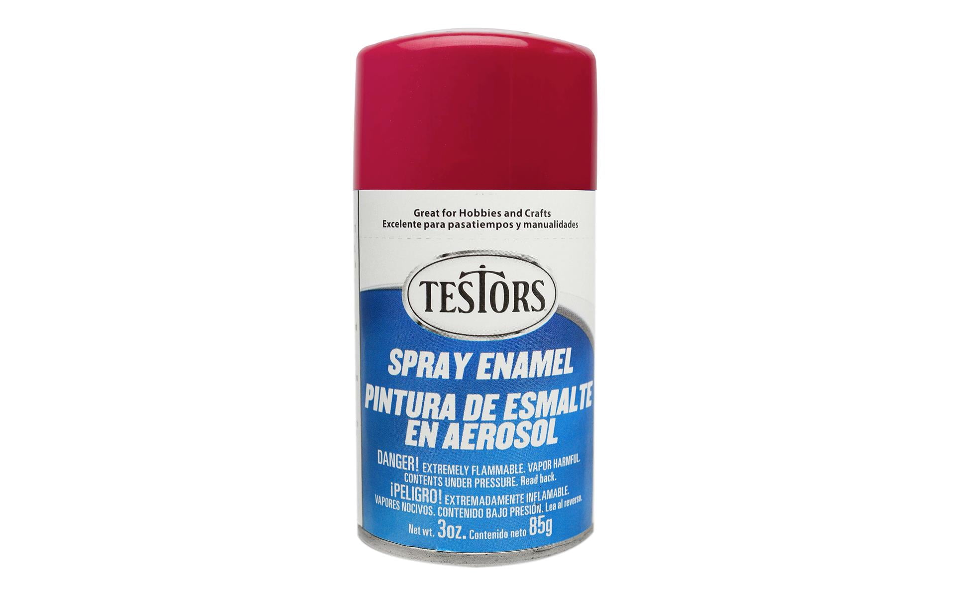 Testors Enamel Spray Paint Gloss Custom Metal Flake Red 3oz