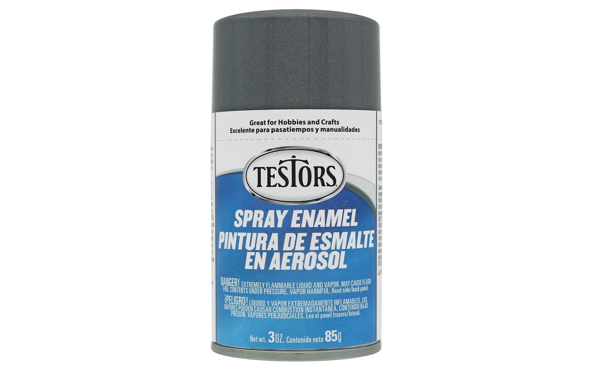 Testors Enamel Spray Paint Metallic Graphite Gray 3oz - Walmart.com