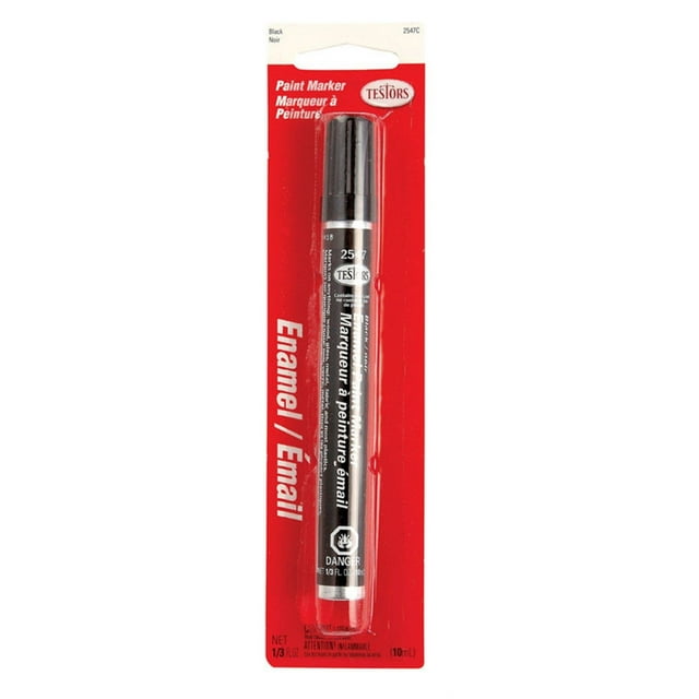 Testors Gloss Black Enamel Paint Pen Marker 0.3 oz
