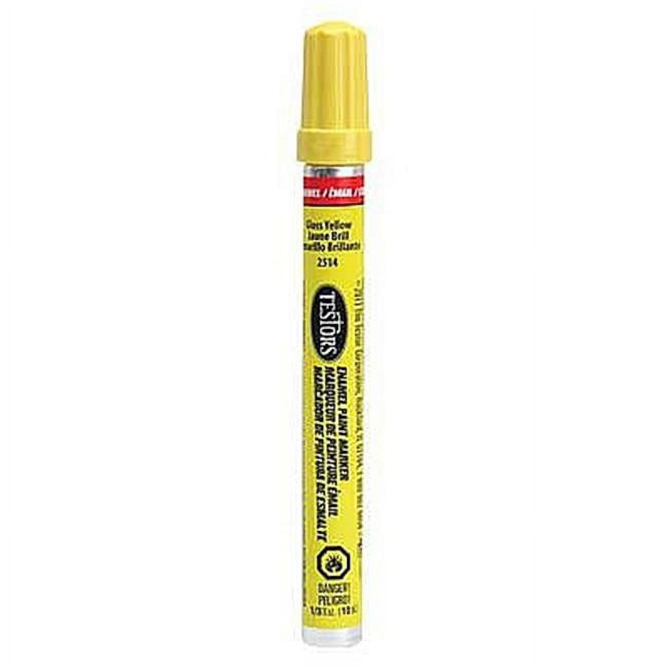 Testors Gloss Yellow Enamel Paint Marker 0.3 oz.