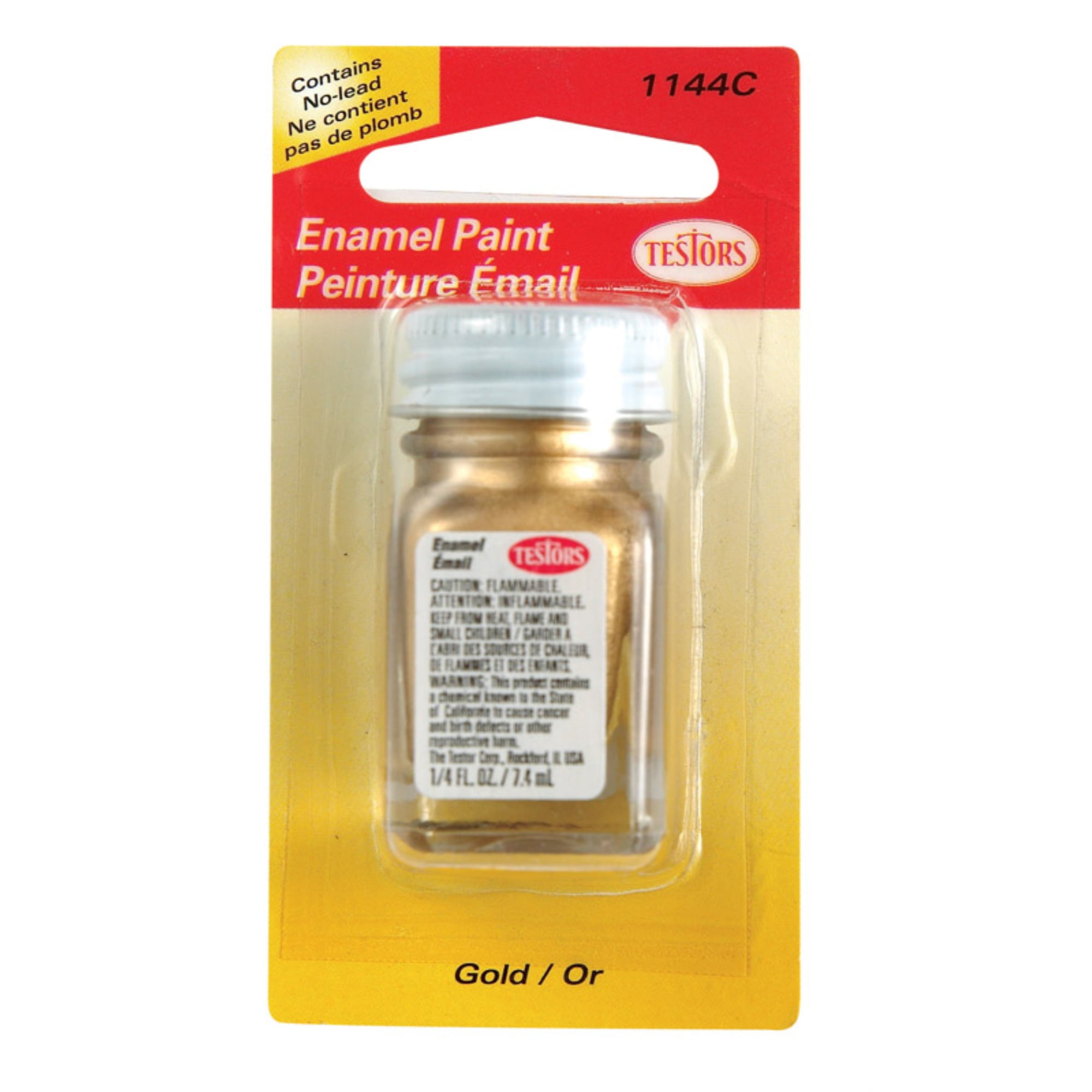 Testors Metallic Gold Hobby Paint 0.25 oz