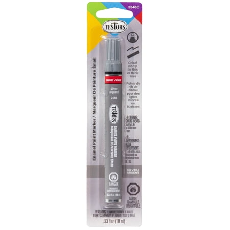 Testors Enamel Paint Marker-Metallic Silver