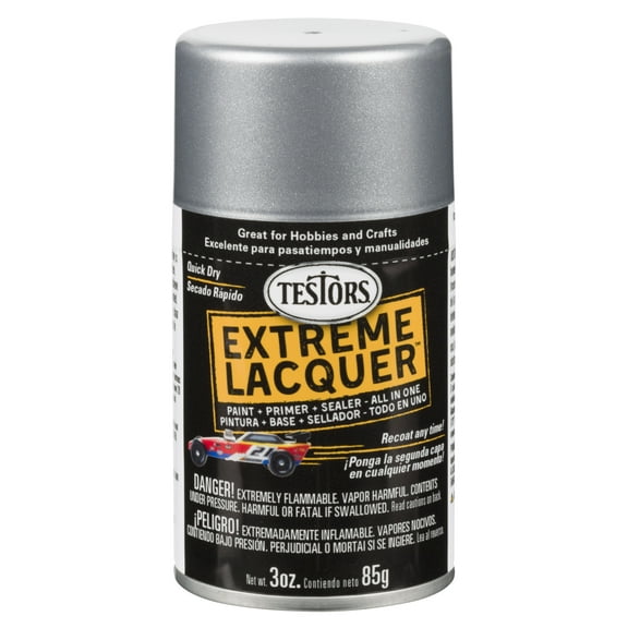 Testors One Coat Lacquer Paint, 3 oz. Spray Can, Diamond Dust