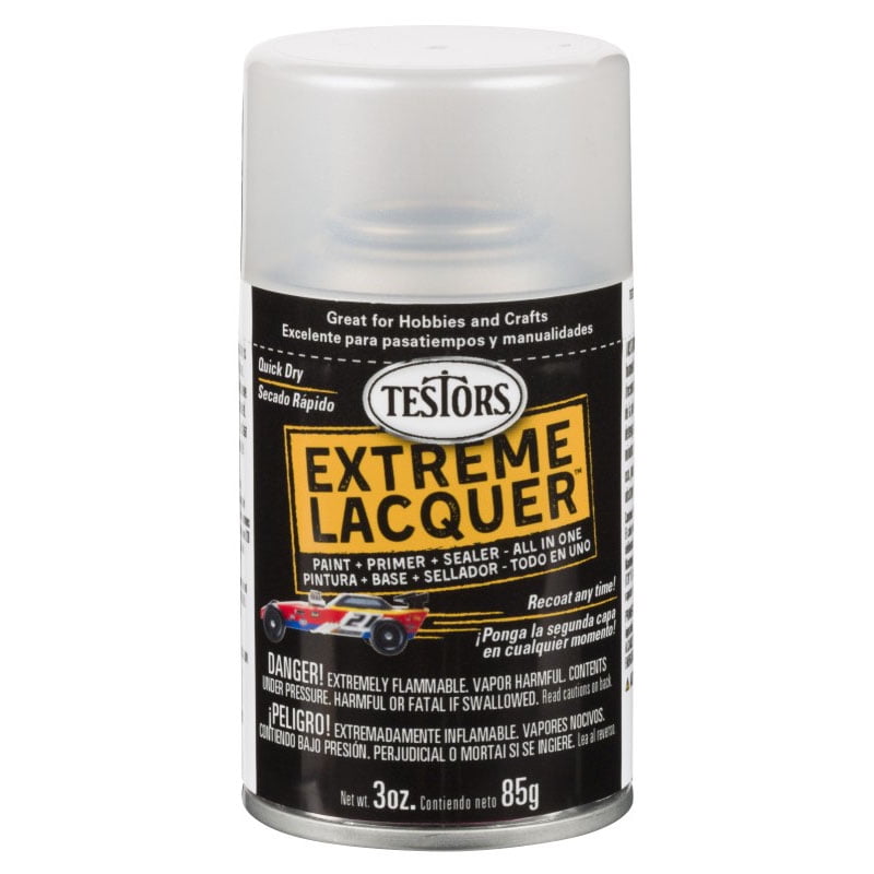 Testors One Coat Lacquer Paint, 3 oz. Spray Can, White Lightning