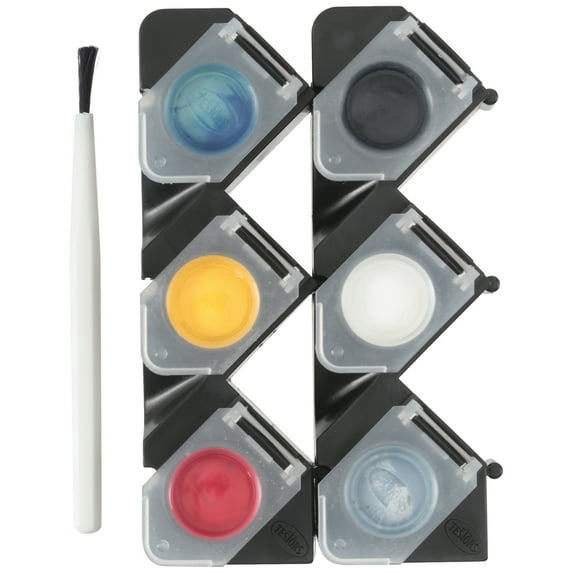 Testors® Primary Color Paint Set with Brush Kit