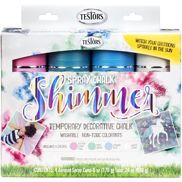 Testors Spray Chalk Paint Kit Shimmer