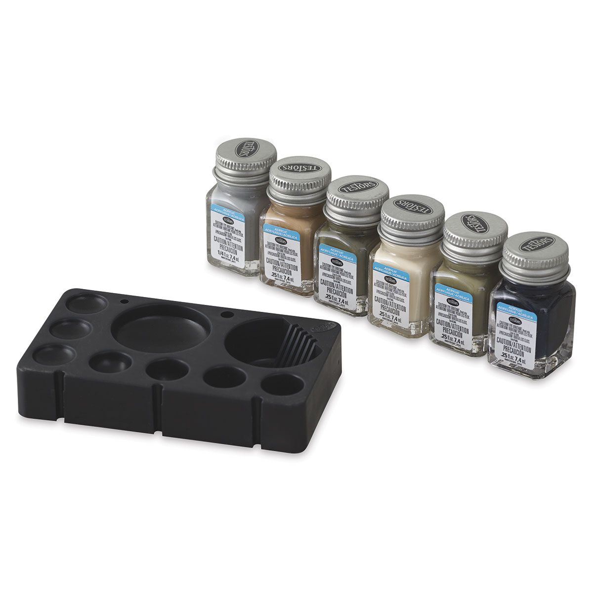 Testors Wooden Derby Car Acrylic Paint Sets Camouflage Set of 6