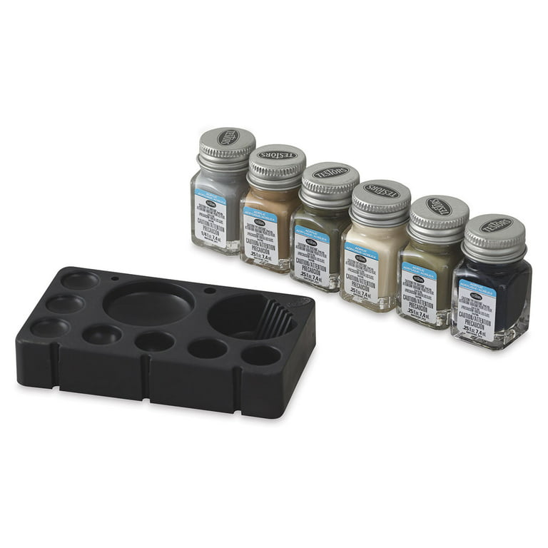 Testors Wooden Derby Car Acrylic Paint Sets - Camouflage Set of 6