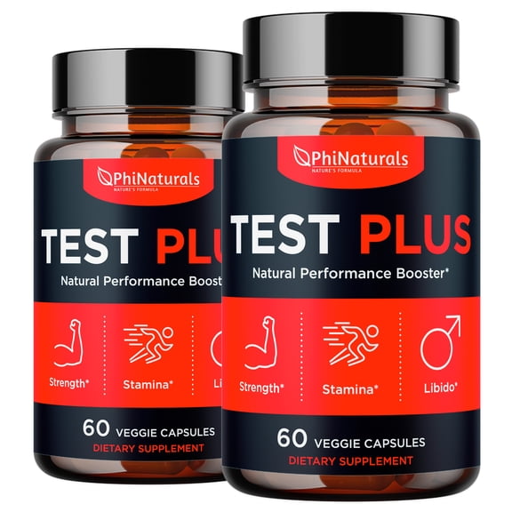 Testosterone Booster (Pack of 2) Muscle Growth Libido Booster for Men Strength Sex Drive Endurance Male Enhancement Pills Male Supplement