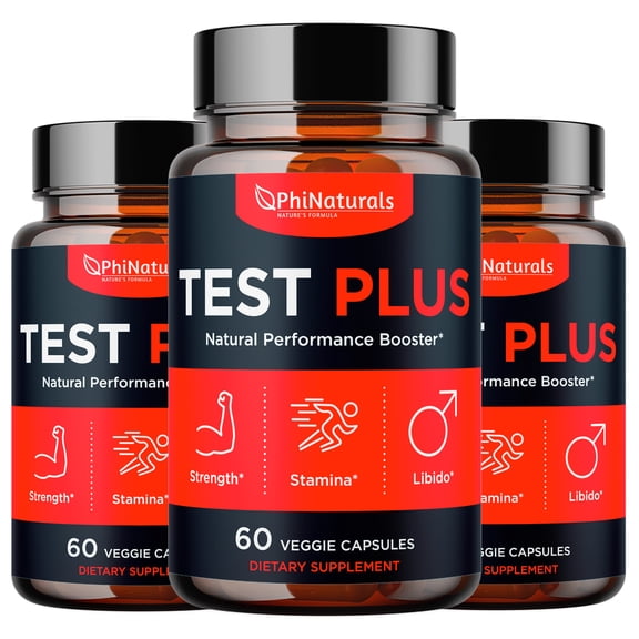 Testosterone Booster (Pack of 3) Muscle Growth Libido Booster for Men Strength Sex Drive Endurance Male Enhancement Pills Male Supplement