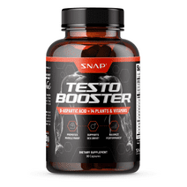Testosterone Booster Snap Supplements - Enhancing Sexual Drive, Natural Energy, Stamina & Strength - 90 Capsules