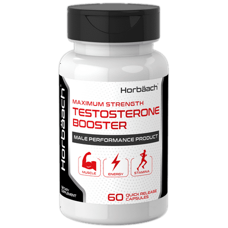 Testosterone Booster for Men | 60 Capsules | Vegetarian Formula | by Horbaach