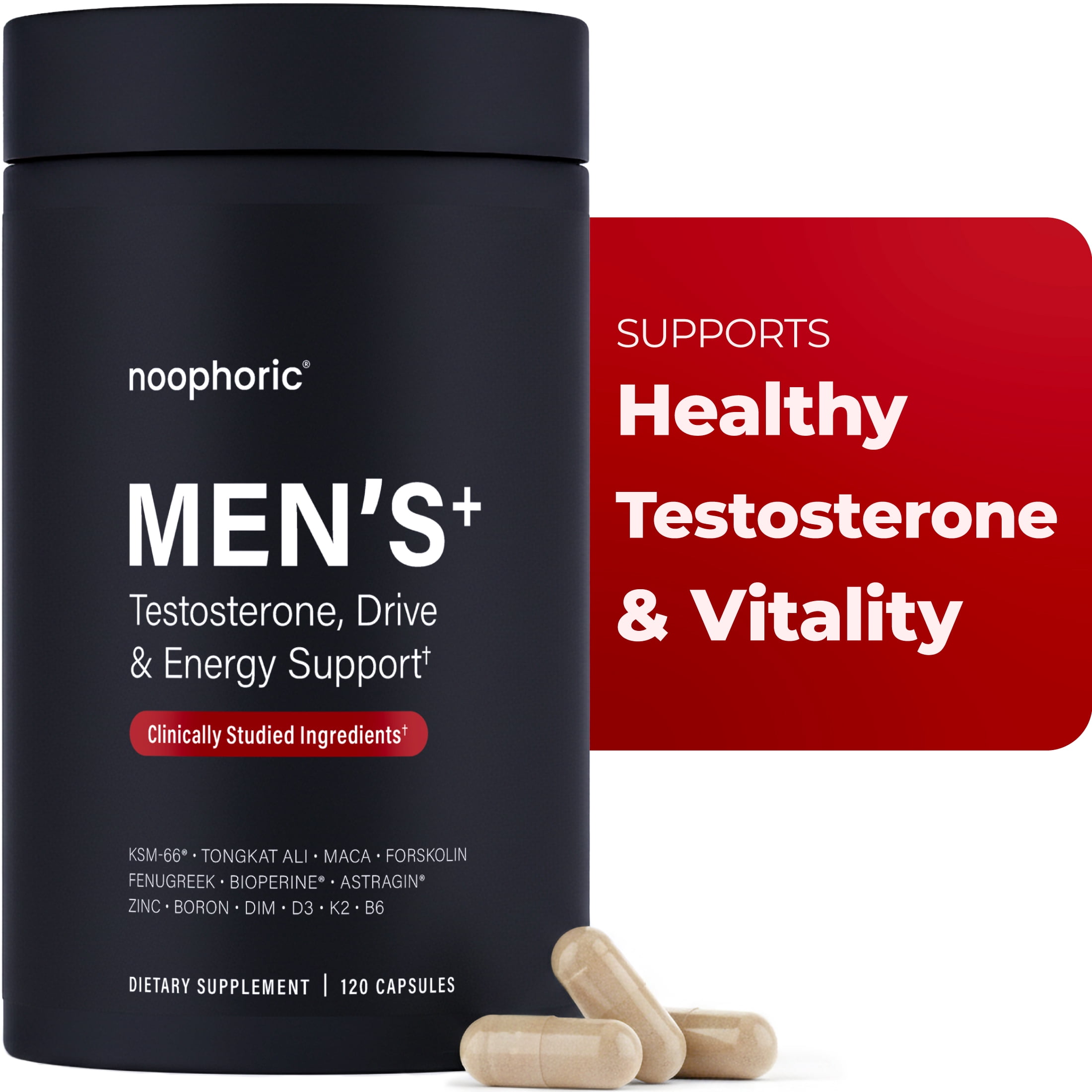 WooHoo Natural Testo Rx-7 Men's Formula - 180 Capsules (Tribulus, Maca) Testosterone Support