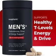Noophoric Testosterone Booster for Men with KSM-66  Ashwagandha, Tongkat Ali & Boron, 120 Capsules