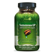 Irwin Naturals Testosterone UP Red – 60 Liquid Soft-Gels — Advanced Pro-Male Testosterone Support & Performance Booster