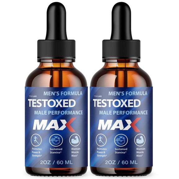 Testoxed Max Drops Maximum Strength Support Liquid Supplement TestoxedMax (60 Servings)