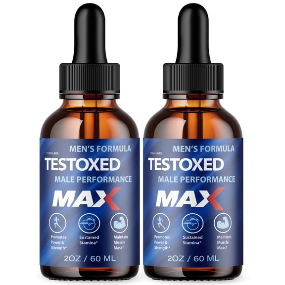 Testoxed Max Drops Maximum Strength Support Liquid Supplement TestoxedMax (60 Servings)