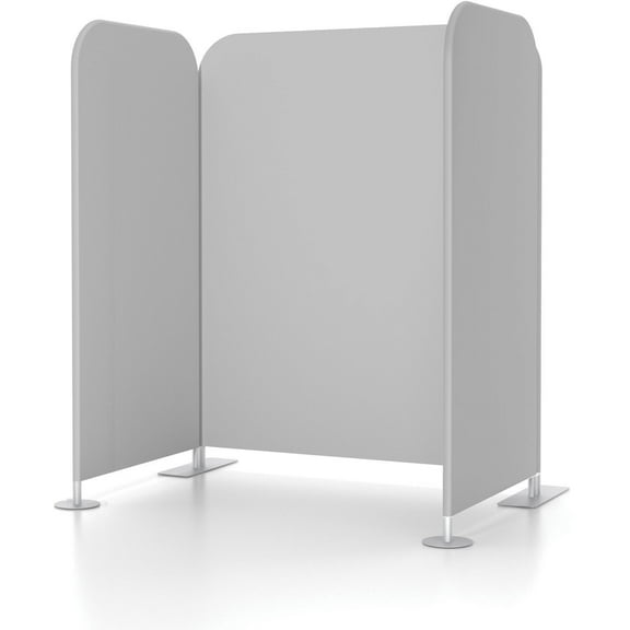 Vaccine & Wellness Booth, Stretched Fabric, Gray