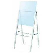 Testrite Visual Products AF24-S Outdoor Sign Frames 24 in.X36 in. Silver A Frame