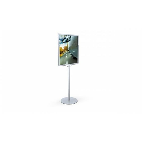 Testrite Visual Products LF128-S Poster SignHolders 22 in.X28 in. Single Pole Signholder- Black
