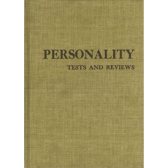 Tests in Print (Buros) Personality Tests and Reviews I, (Hardcover)