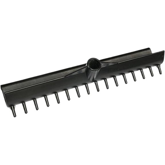 Tesyar 15 Inch Double Sided Golf Bunker Rake, Lightweight ABS Sand Trap Harrow Head for Golf Course Garden Landscaping