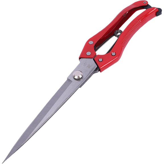 Tesyar Spring Loaded Stainless Steel Wool Shears, Manual Multi-Purpose Trimming Scissors for Farm & Garden
