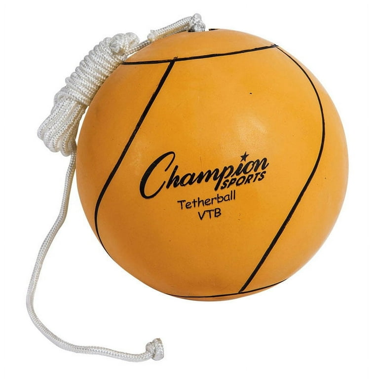 Champion Sports Yellow Tether Ball - Rubber, Nylon - Yellow - 1 Each Champion Sports Yellow Tether Ball - Rubber, Nylon - Yellow - 1 Each