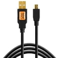 thumbnail image 1 of Tether Tools CU5406 6' ThetherPro USB 2.0 A Male to Mini-B 5 Pin Cable, Black, 1 of 2