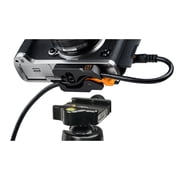 Tether Tools LeverLock Plate and TetherPro Optima 10G 31 USB-C Straight to USB-C Straight Cable, Black