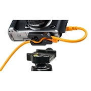Tether Tools LeverLock Plate and TetherPro Optima 10G 31 USB-C Straight to USB-C Straight Cable, Orange