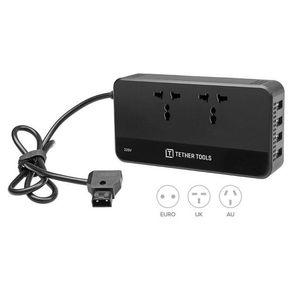 Tether Tools ONsite D-Tap to AC Power Supply, 220V International Version