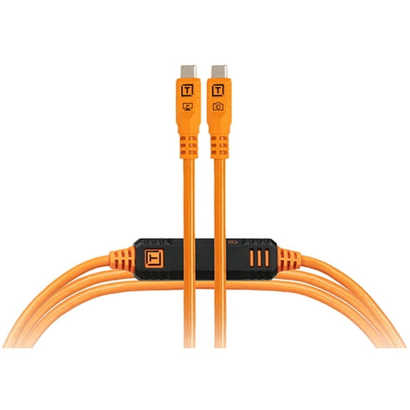 Tether Tools TetherPro Optima 10G 6' USB-C Straight Cable, Orange