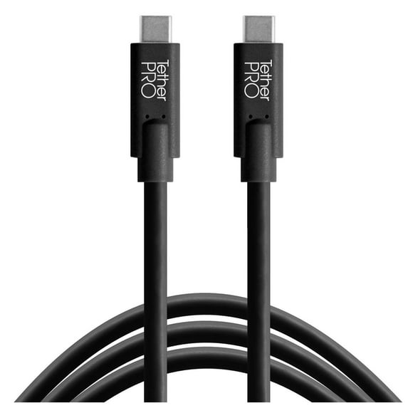 Tether Tools TetherPro USB-C to USB-C Cable, 3', Black