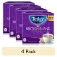 (4 pack) Tetley British Blend Premium Black Tea, 80 Count Tea Bags