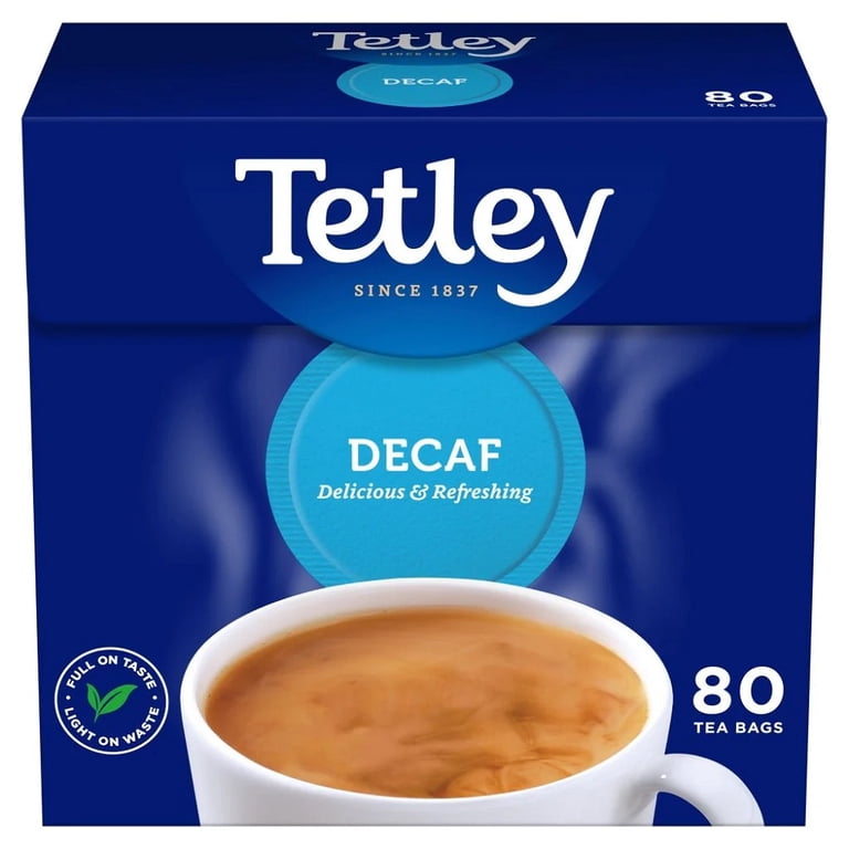 Tetley, Decaf Tea Bags, 80ct, Rainforest Alliance Certified
