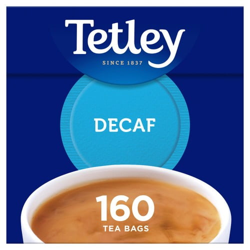 Tetley Decaffeinated Tea Bags 160's, British Import (Pack of 2)