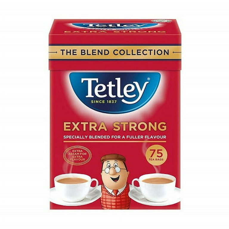 Tetley Extra Strong Tea Bags 75 per pack (Pack of 2)