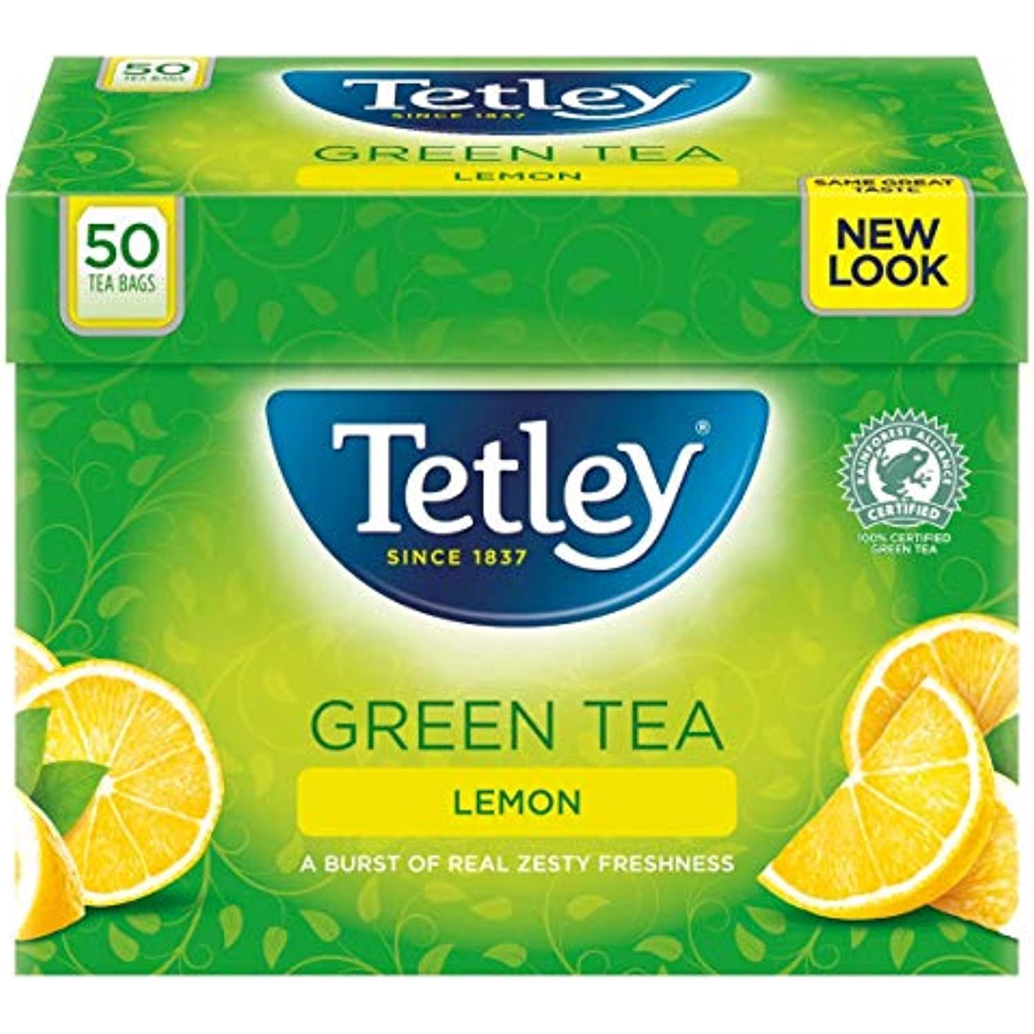 Tetley Green Tea With Lemon Teabags 50X