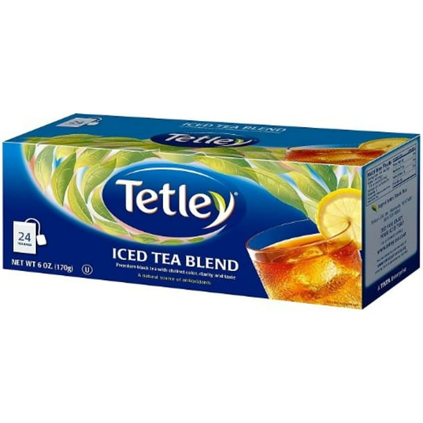 Tetley Iced Tea Blend Tea Bags, 24 Count, 6 Oz
