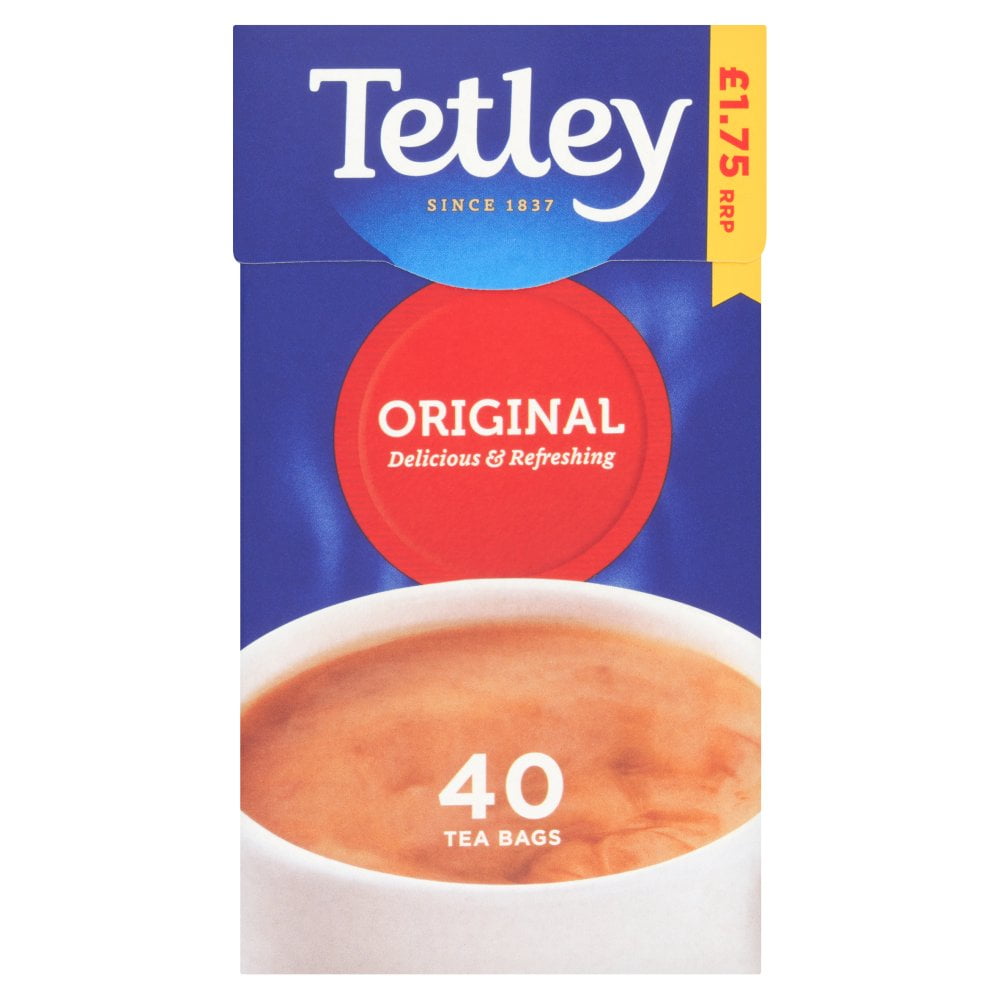 Tetley Original 40 Tea Bags 125g (pack of 6)