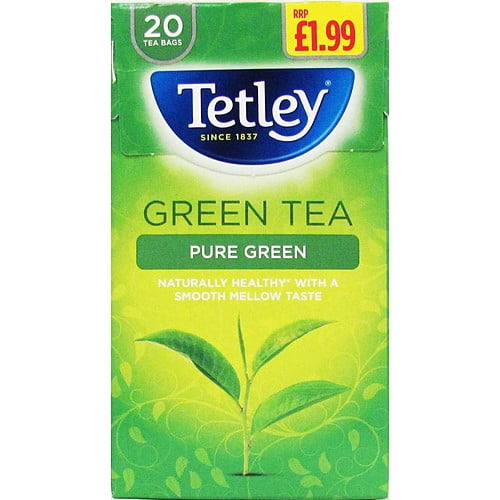 Tetley Pure Green 20 Green Tea 40g (pack of 4)