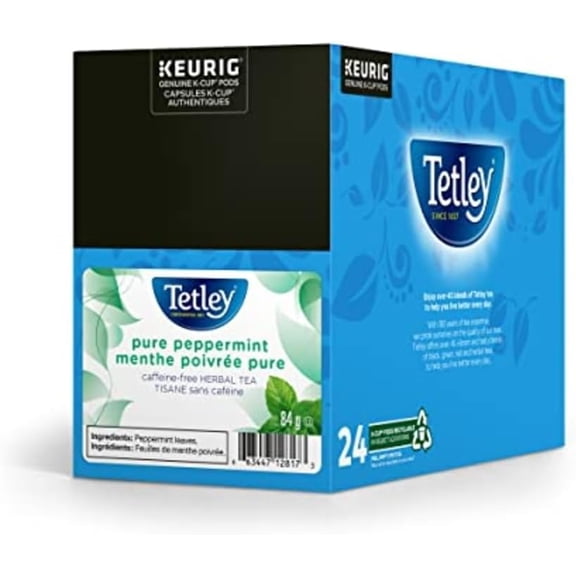 Tetley Pure Peppermint Tea Keurig K-Cup Tea Pods