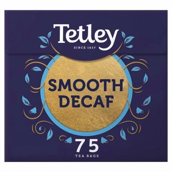 Tetley Smooth Decaf 75's, British Import (Pack of 2)
