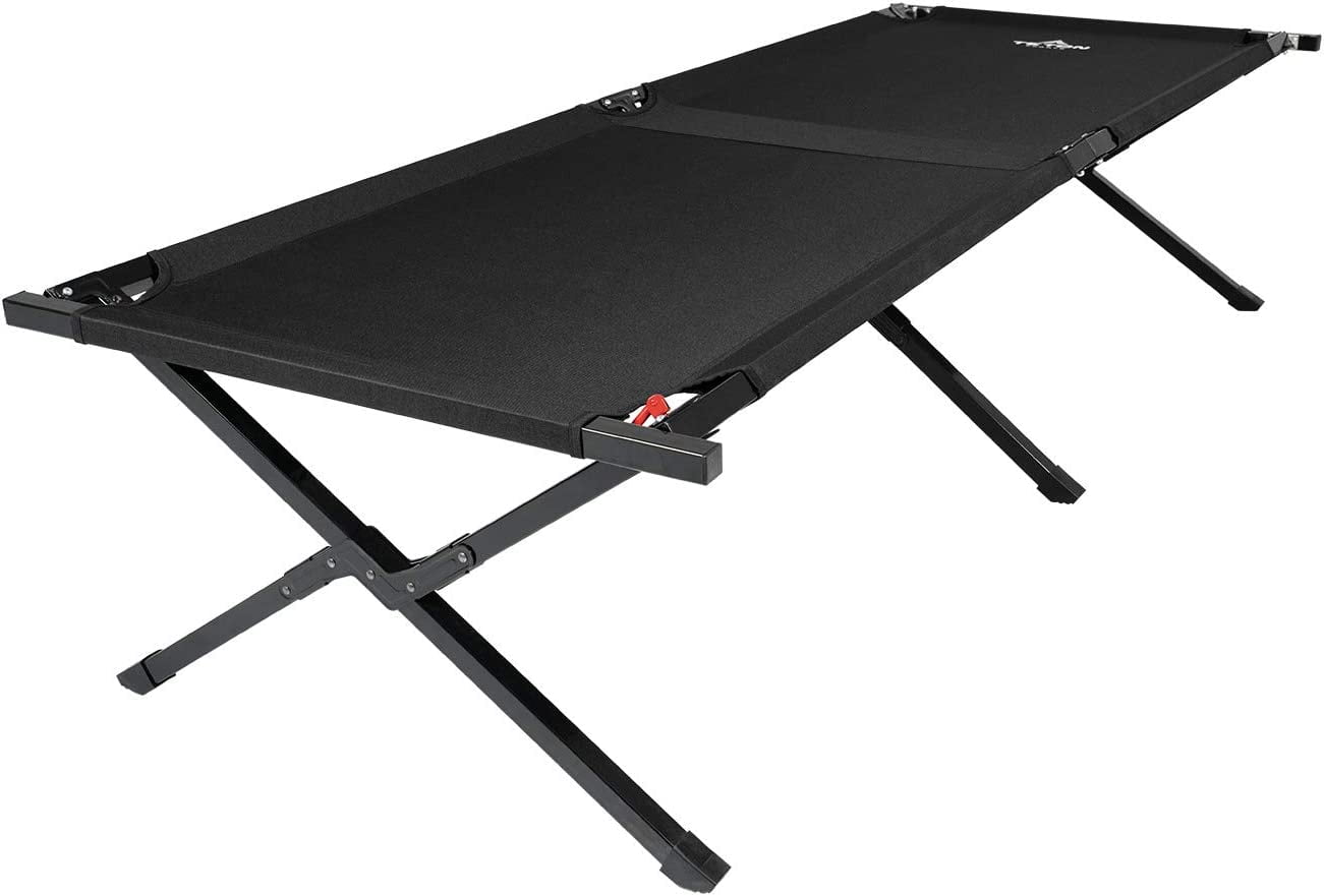 Teton Camping Cot with Patented Pivot Arm, Folding Camping Cot