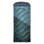 Teton Celsius Jr. 30 F Kids Sleeping Bag   Lightweight Cold Weather Sleeping Bag with Mummy Hood & Draft Tubes, Lagoon Blue
