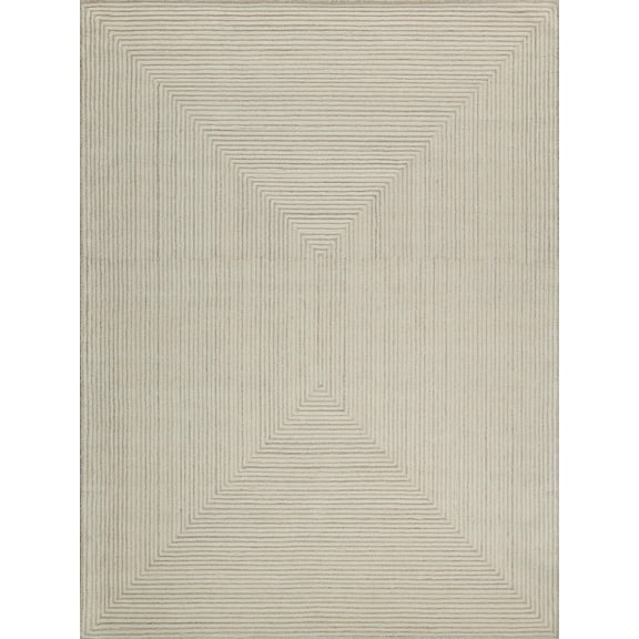 Teton Hand-Tufted New Zealand Wool Beige/Ivory 12'x15' Area Rug